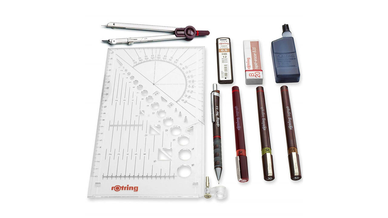Tekenset rOtring Isograph Master 10-delig