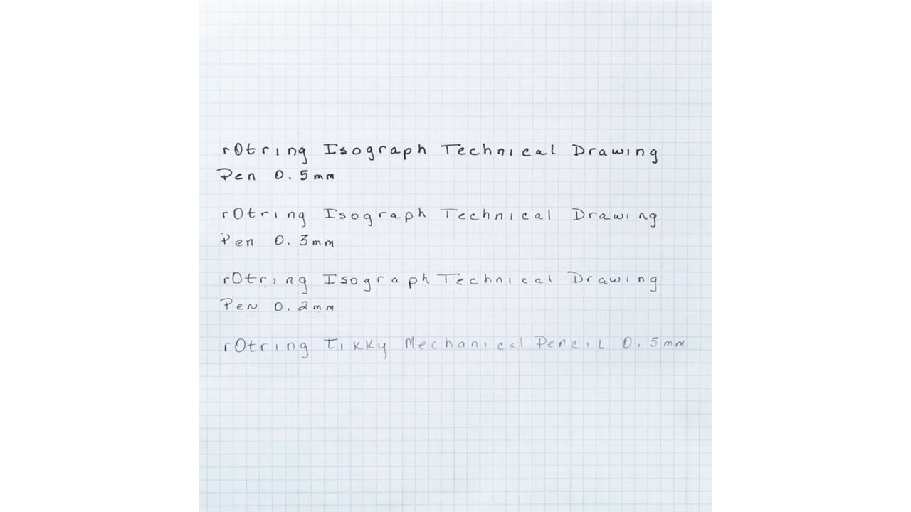 Tekenset rOtring Isograph college 0.2mm, 0.3mm en 0.5mm set à 3 stuks