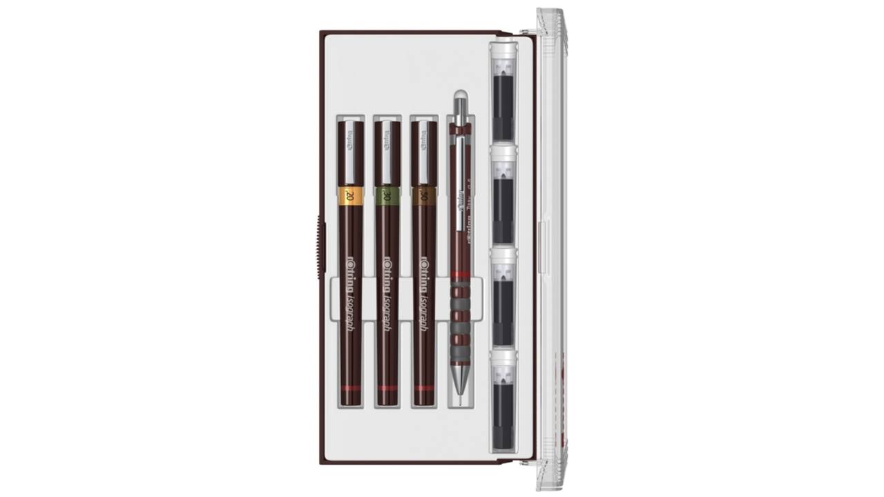 Tekenset rOtring Isograph Junior 4-delig