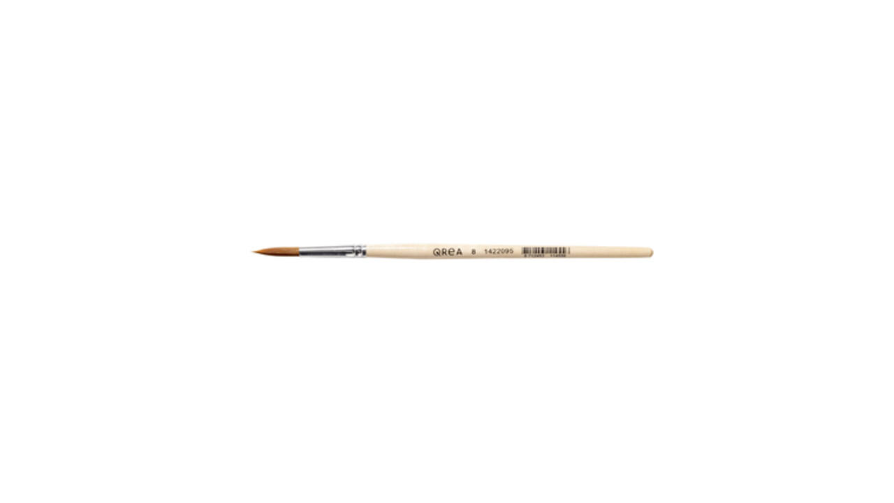 Penseel Qrea synthetisch haar nr 8 breedte 5,5mm