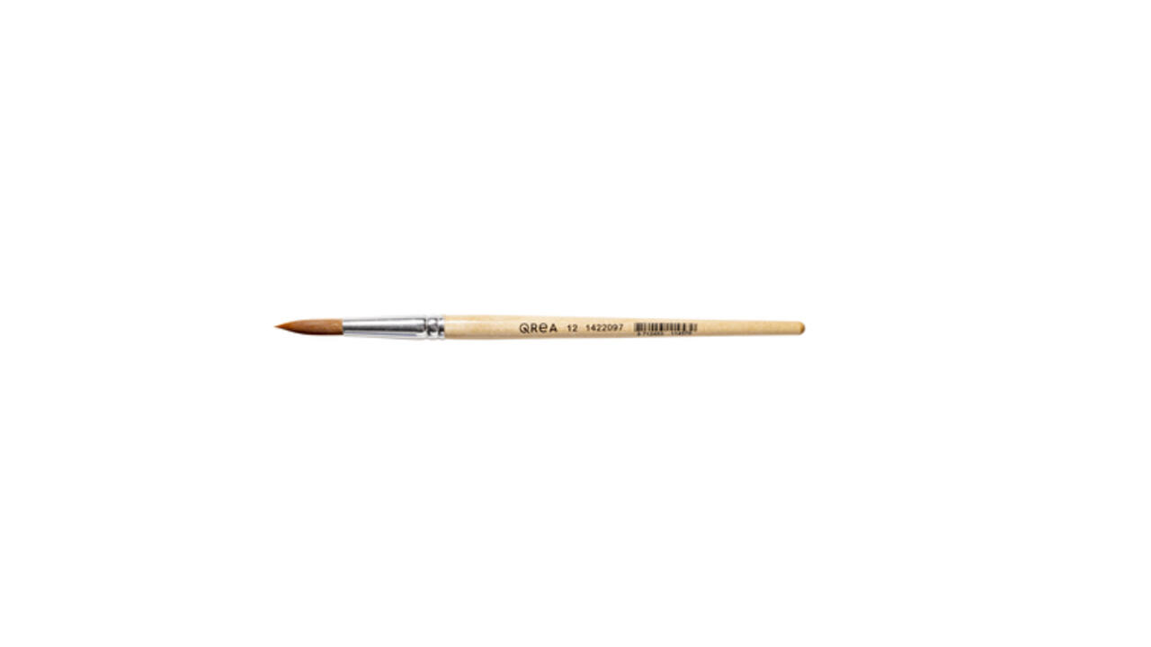 Penseel Qrea synthetisch haar nr 12 breedte 7,1mm