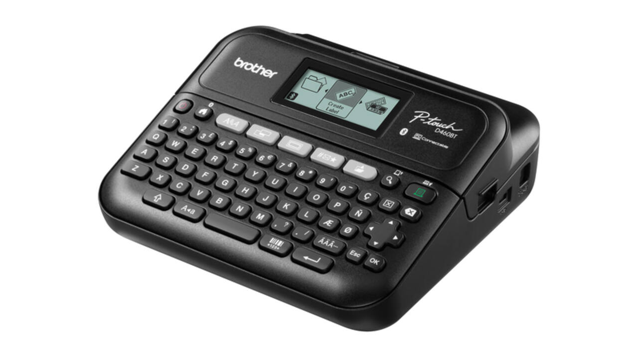 Labelprinter Brother P-touch TZe PT-D460BT desktop qwerty 18mm zwart in koffer