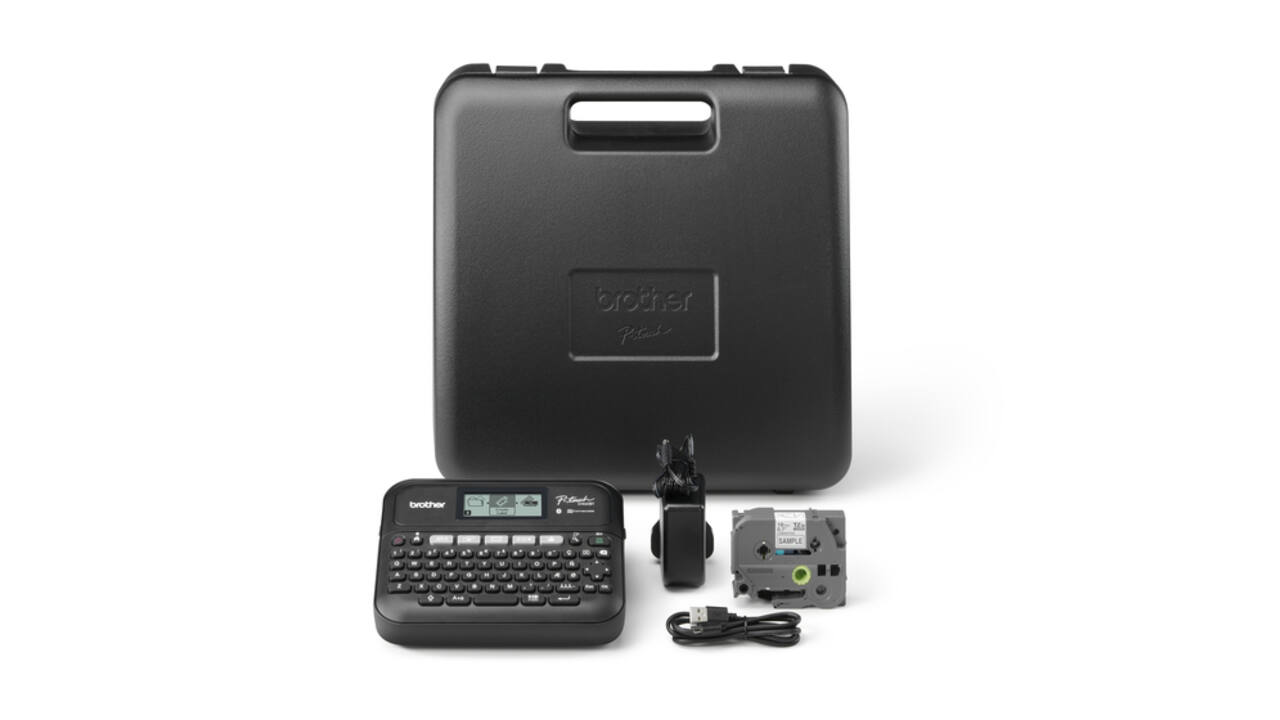 Labelprinter Brother P-touch TZe PT-D460BT desktop qwerty 18mm zwart in koffer