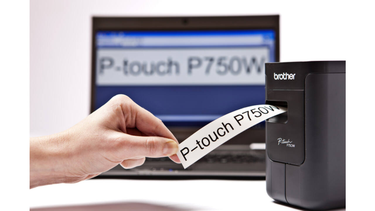 Labelprinter Brother P-touch TZe PT-P750W desktop 24mm zwart