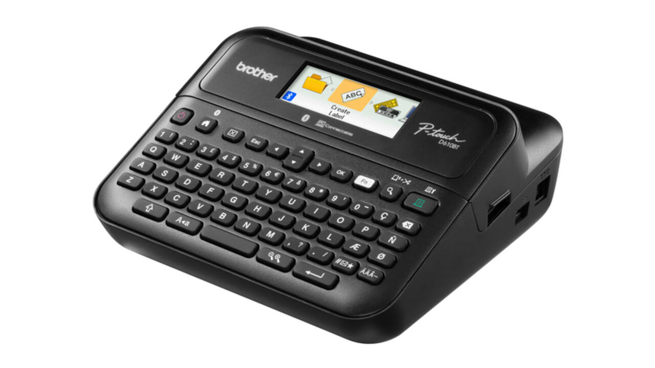 Labelprinter Brother P-touch TZe PT-D610BT desktop qwerty 24mm zwart in koffer