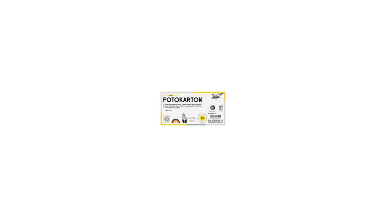 Fotokarton Folia 250gr 50x70cm parelmoer 00 wit