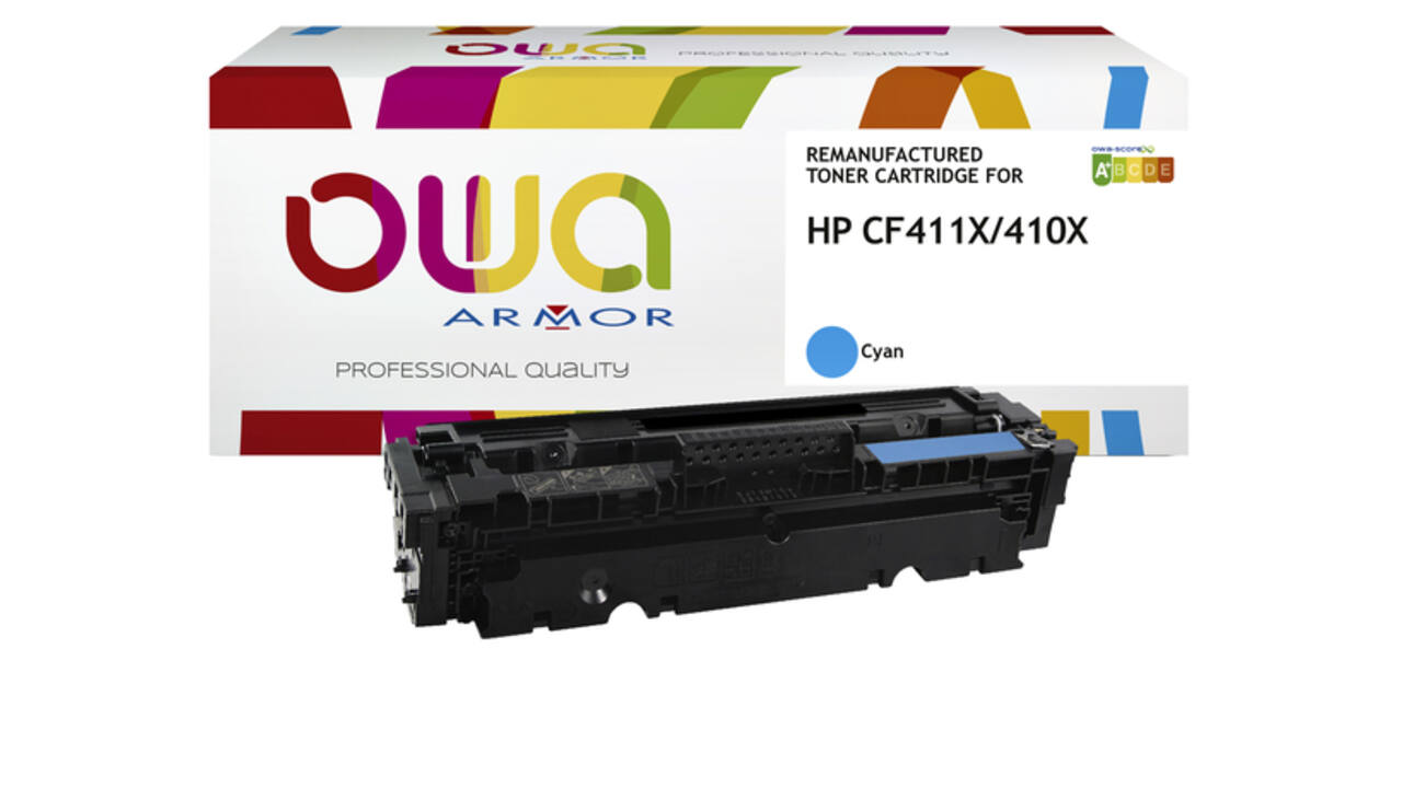 Tonercartridge OWA alternatief tbv HP CF411X blauw