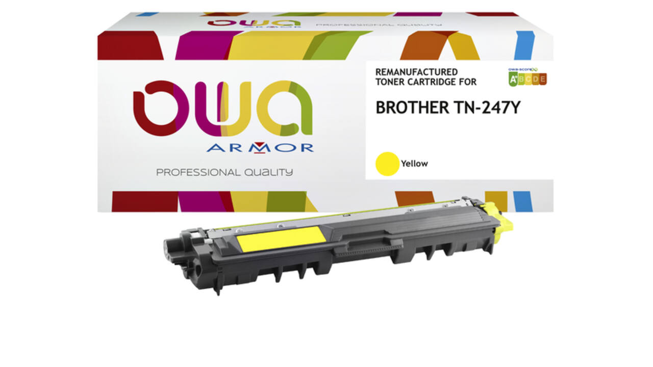 Toner OWA alternatief tbv Brother TN-247Y geel
