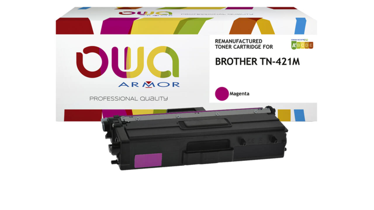 Toner OWA alternatief tbv Brother TN-421M rood
