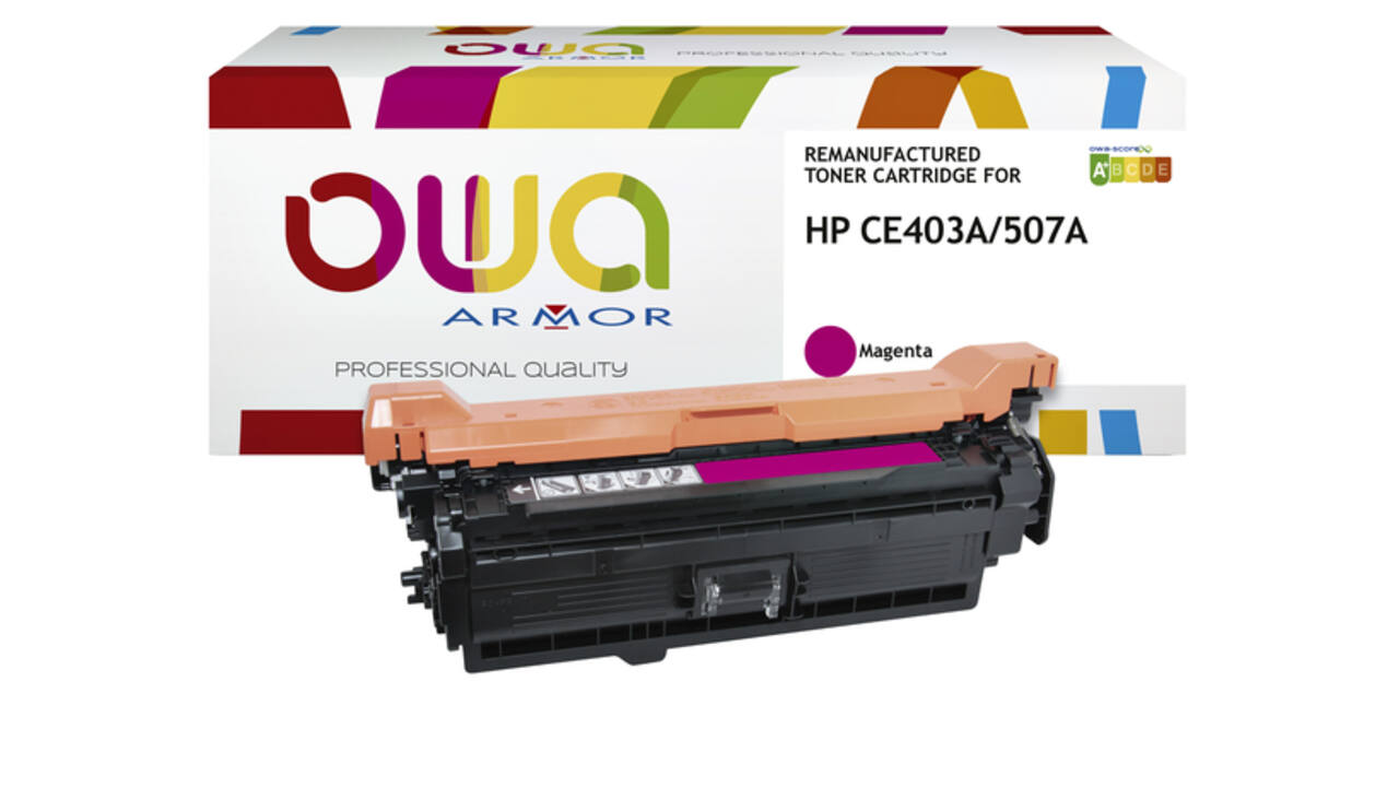 Tonercartridge OWA alternatief tbv HP CE403A rood
