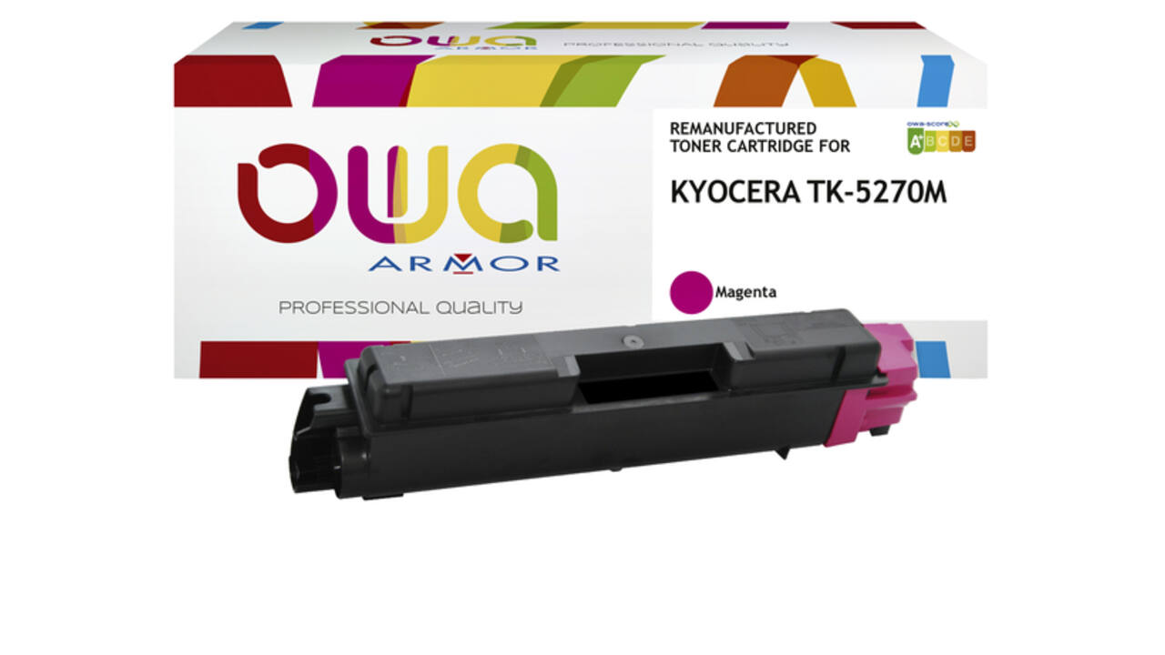 Toner OWA alternatief tbv Kyocera TK-5270M rood