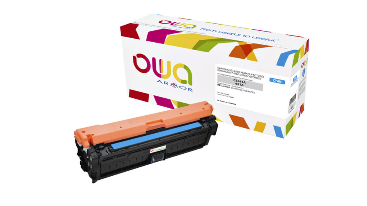 Tonercartridge OWA alternatief tbv HP CE341A blauw
