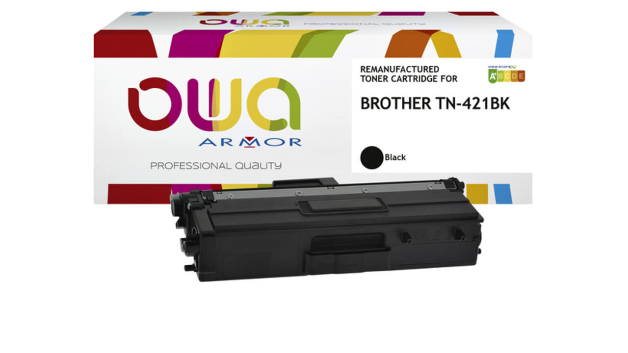 Toner OWA alternatief tbv Brother TN-421BK zwart