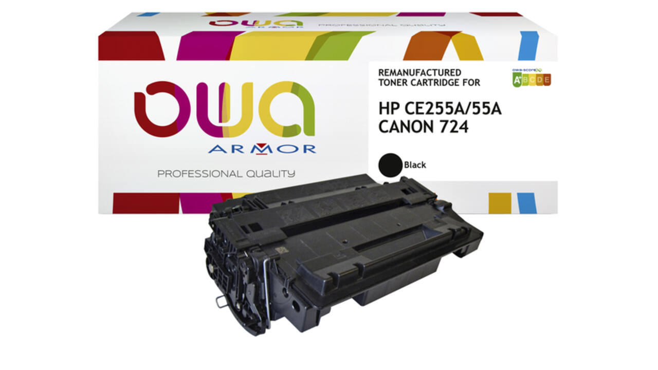 Tonercartridge OWA alternatief tbv HP CE255A zwart