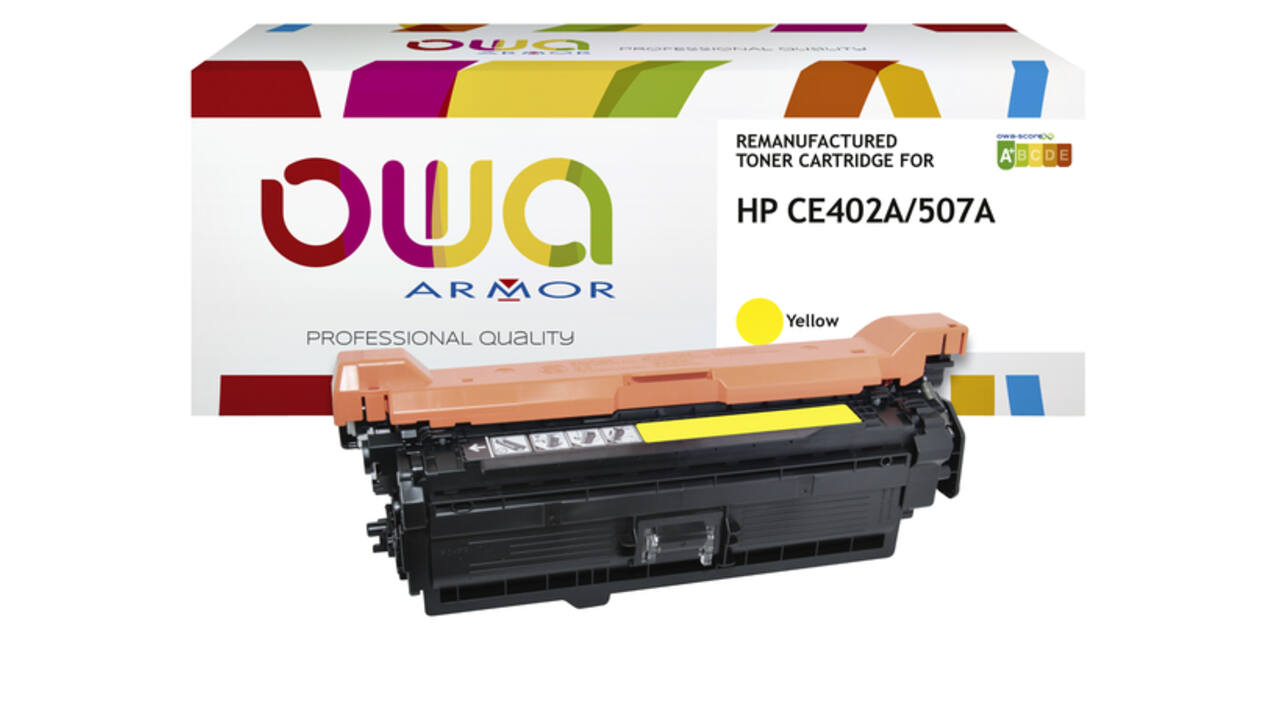 Tonercartridge OWA alternatief tbv HP CE402A geel