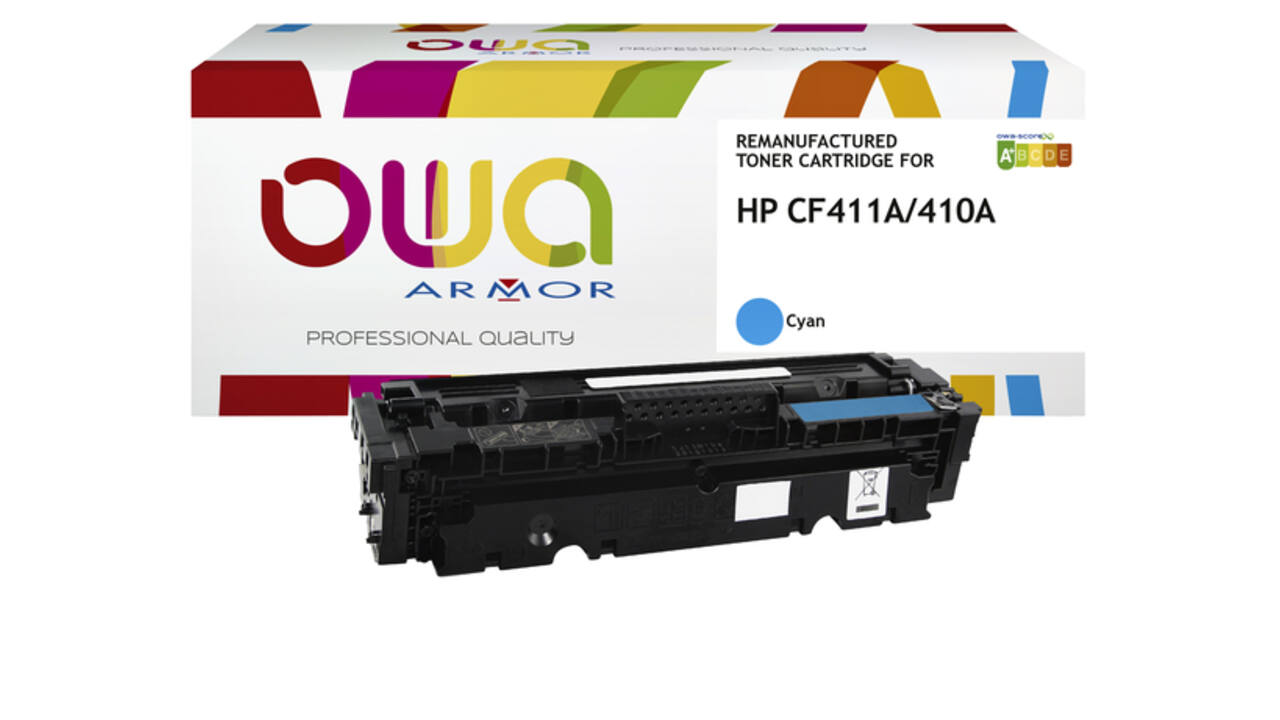 Tonercartridge OWA alternatief tbv HP CF411A blauw