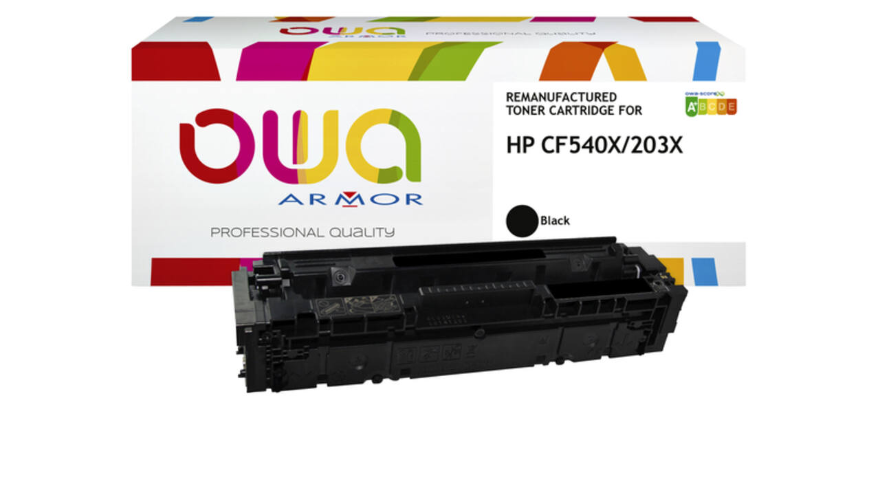 Tonercartridge OWA alternatief tbv HP CF540X zwart