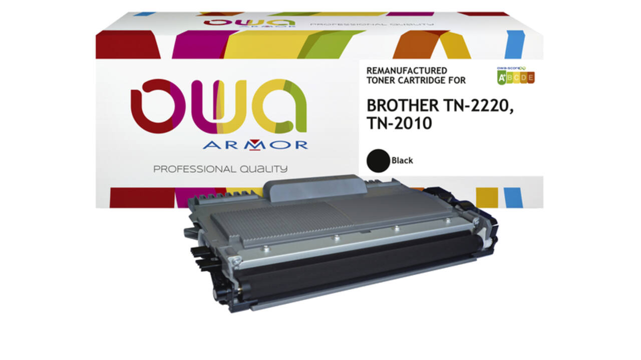 Toner OWA alternatief tbv Brother TN-2220BK zwart