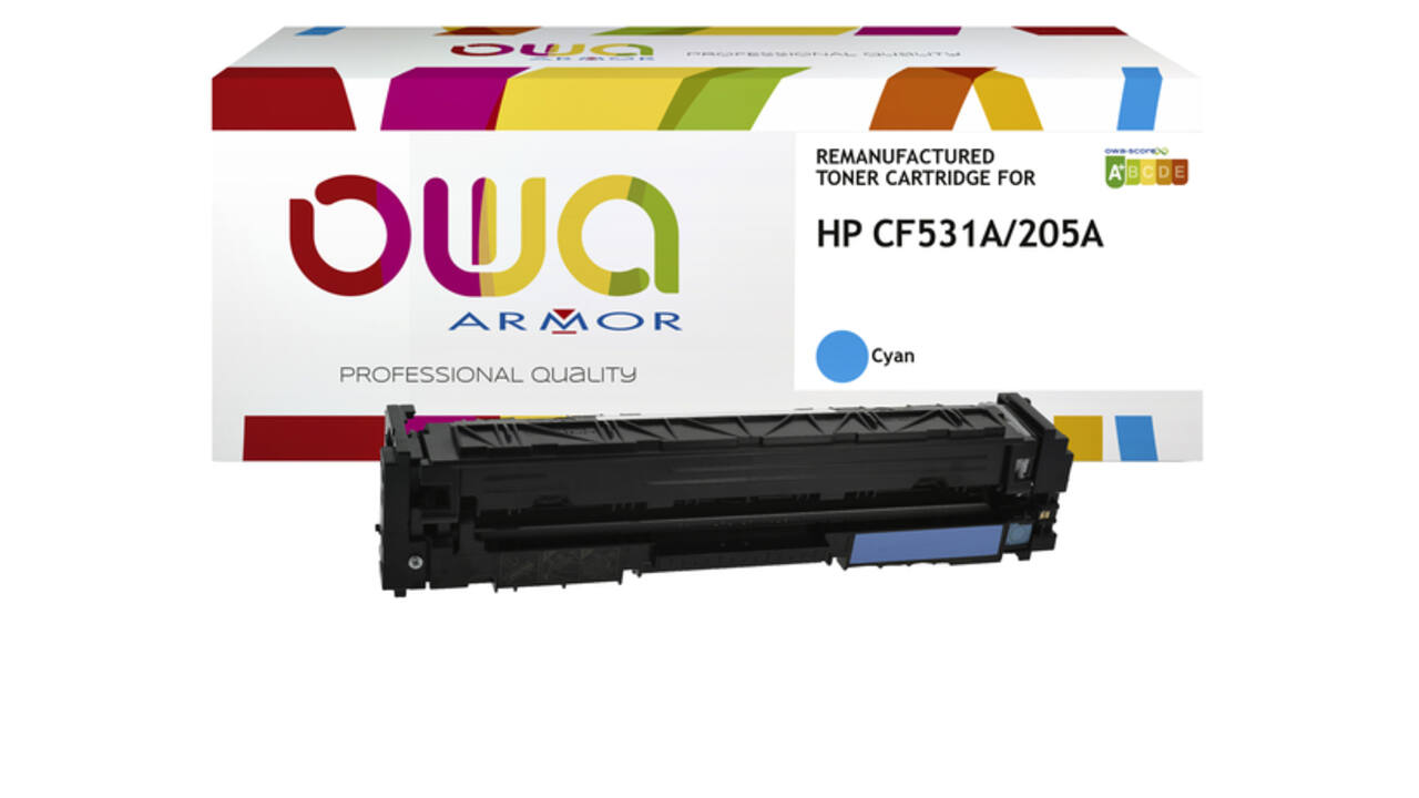 Tonercartridge OWA alternatief tbv HP CF531A blauw