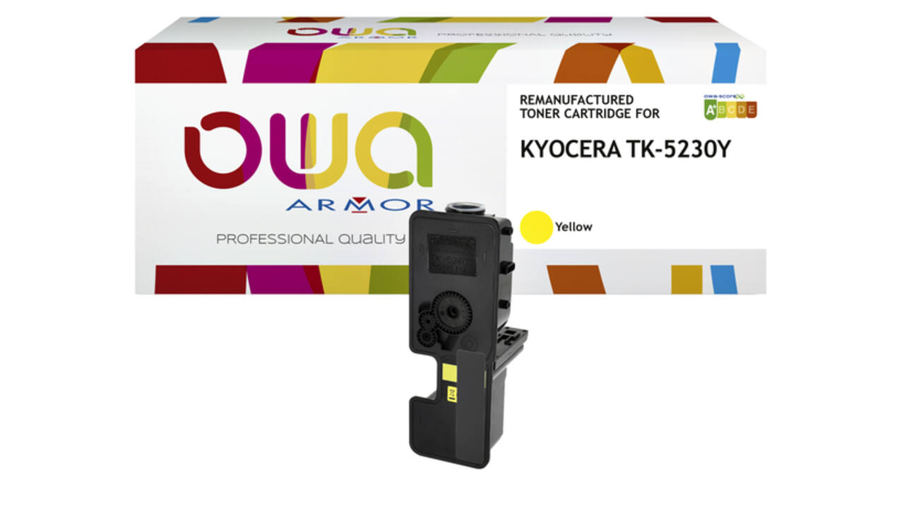 Toner OWA alternatief tbv Kyocera TK-5230Y geel