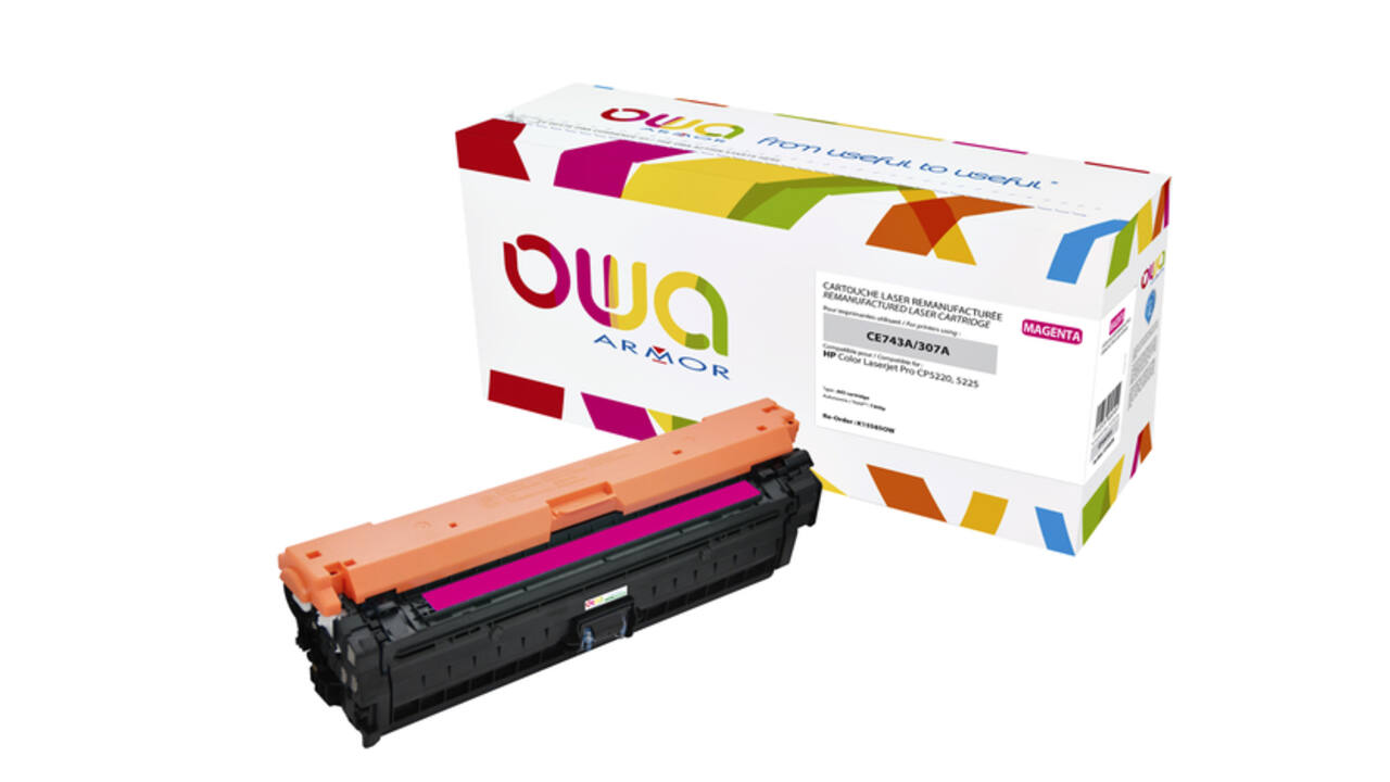 Tonercartridge OWA alternatief tbv HP CE743A rood