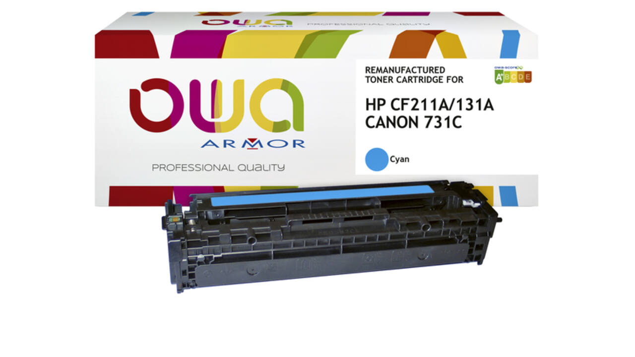 Tonercartridge OWA alternatief tbv HP CF211A blauw