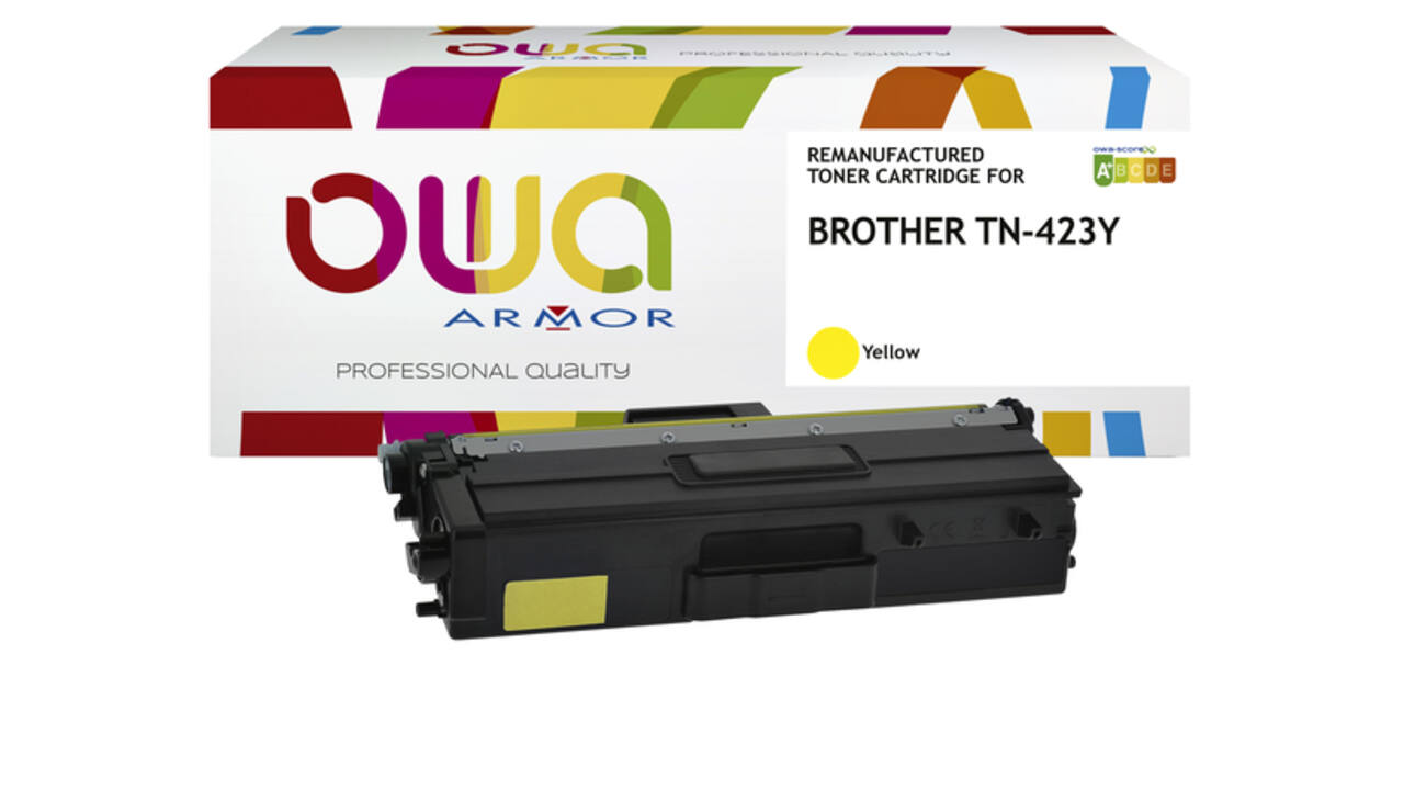 Toner OWA alternatief tbv Brother TN-423Y geel