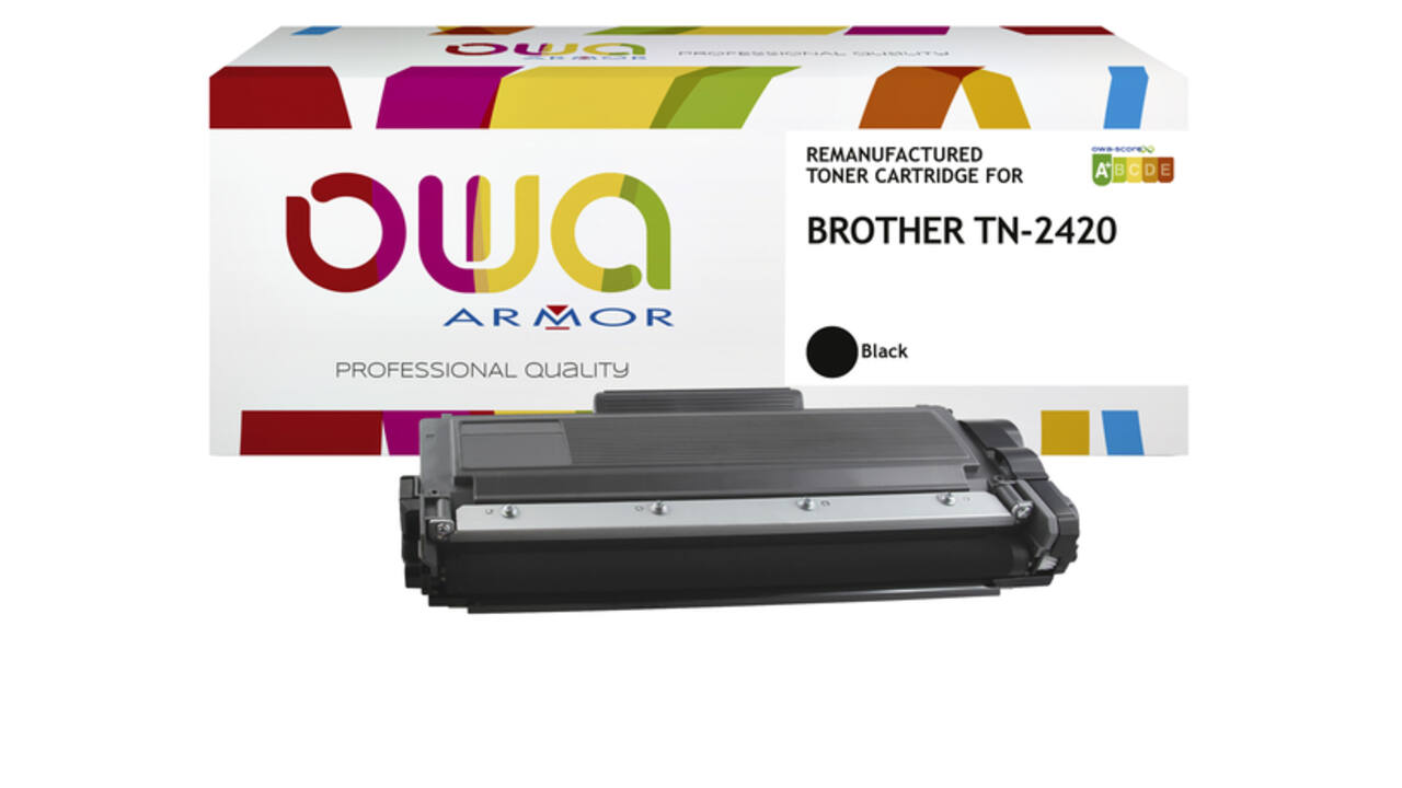 Toner OWA alternatief tbv Brother TN-2420BK zwart