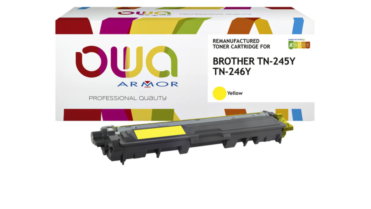 Toner OWA alternatief tbv Brother TN-245Y geel