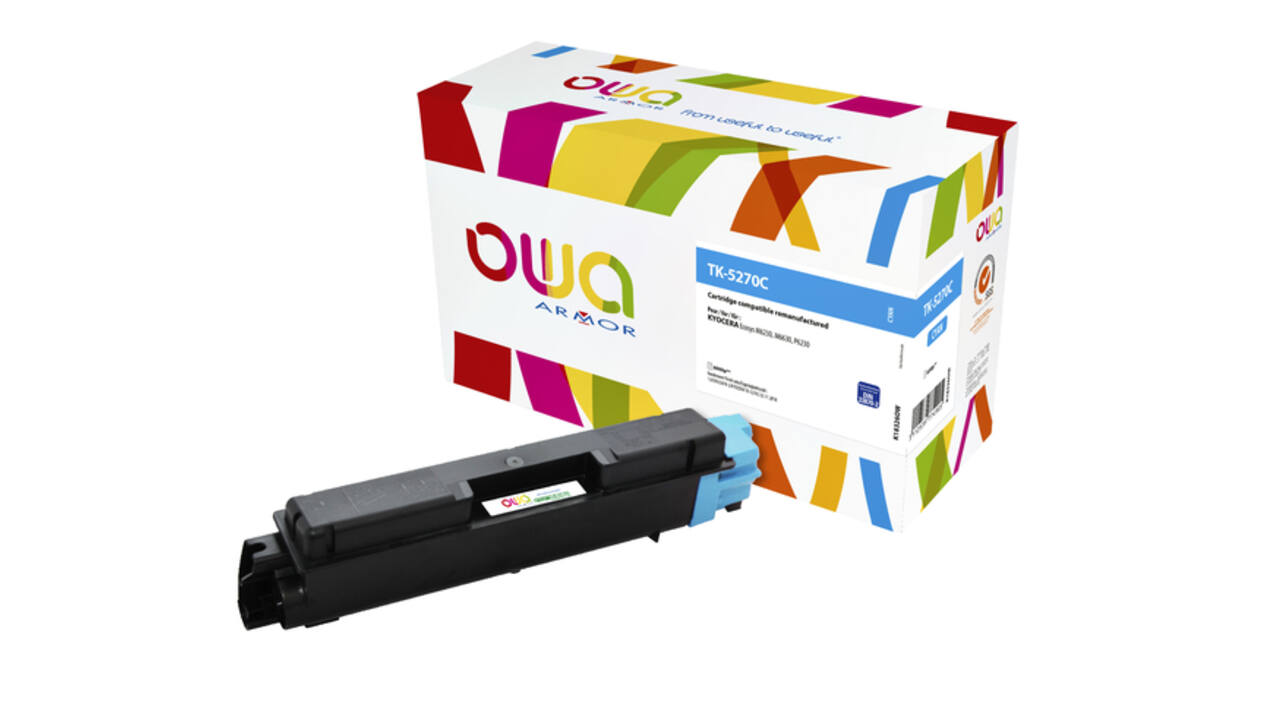Toner OWA alternatief tbv Kyocera TK-5270C blauw