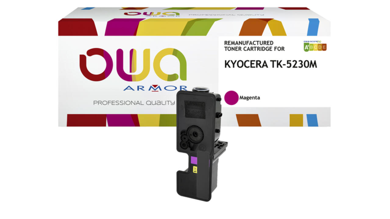 Toner OWA alternatief tbv Kyocera TK-5230M rood