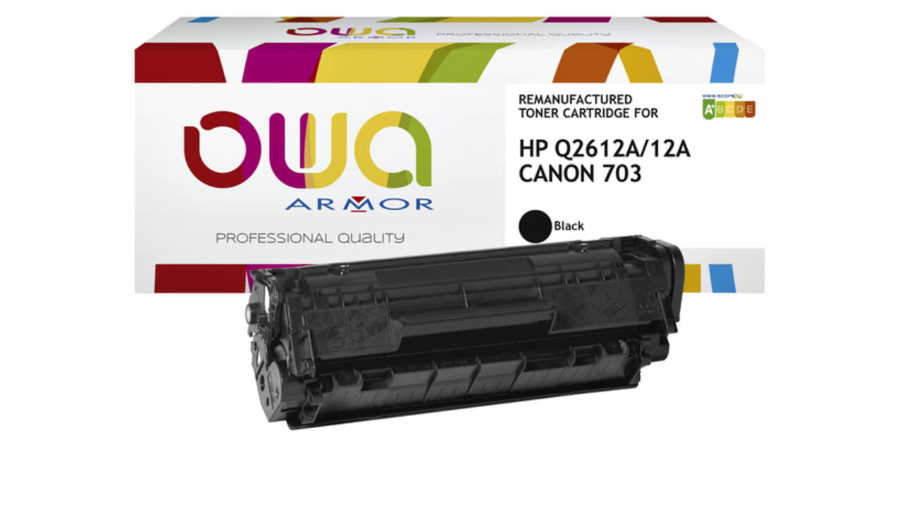 Tonercartridge OWA alternatief tbv HP Q2612A zwart