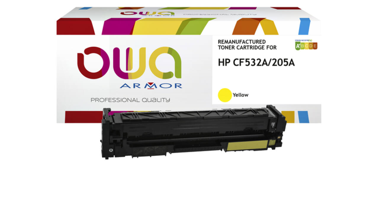 Tonercartridge OWA alternatief tbv HP CF532A geel