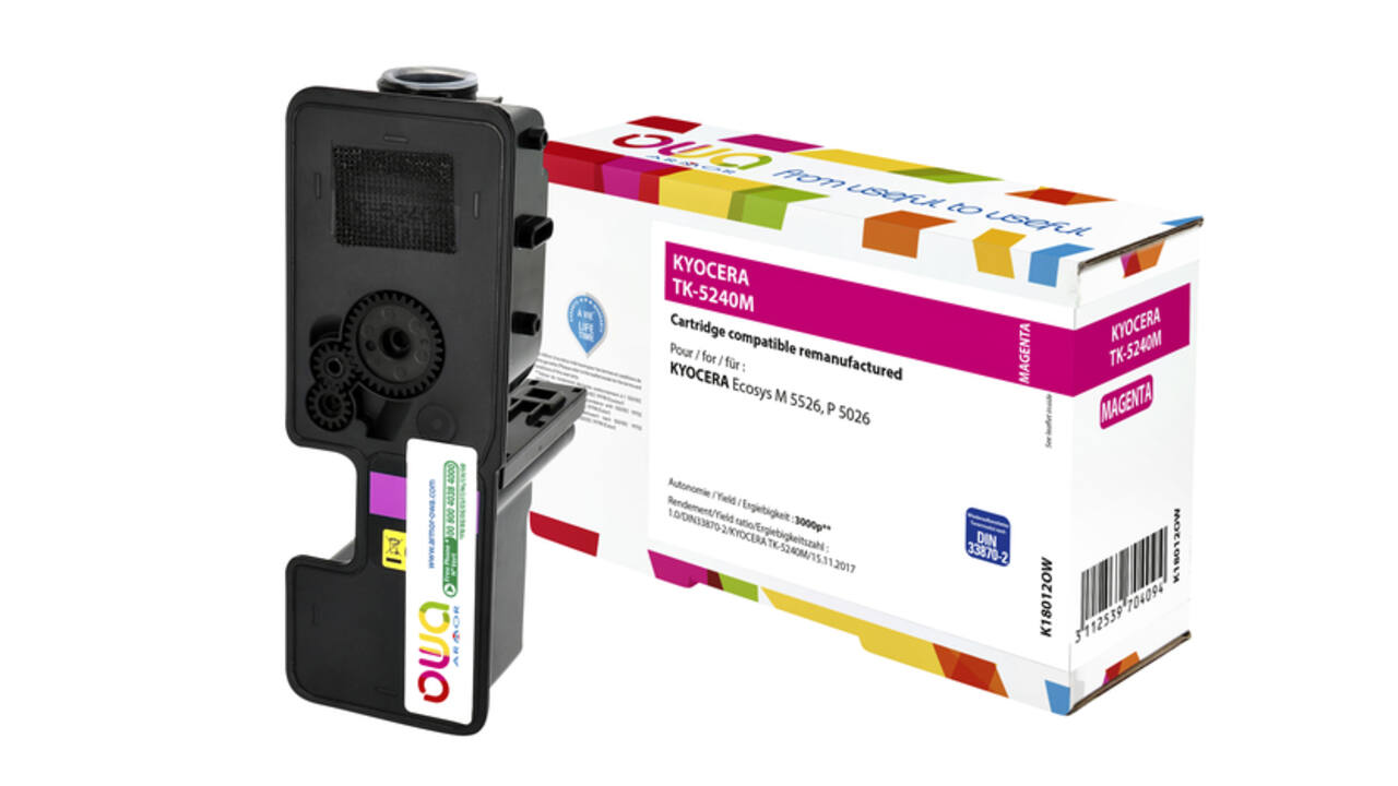 Toner OWA alternatief tbv Kyocera TK-5240M rood