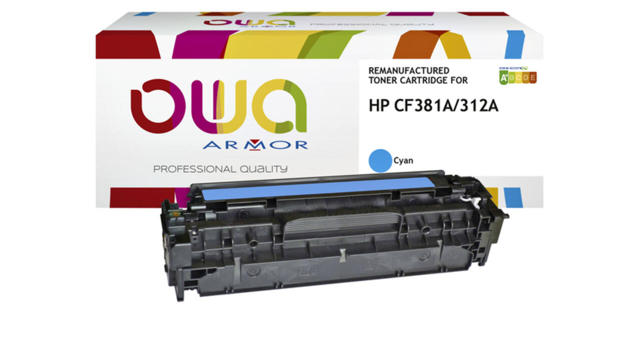 Tonercartridge OWA alternatief tbv HP CF381A blauw