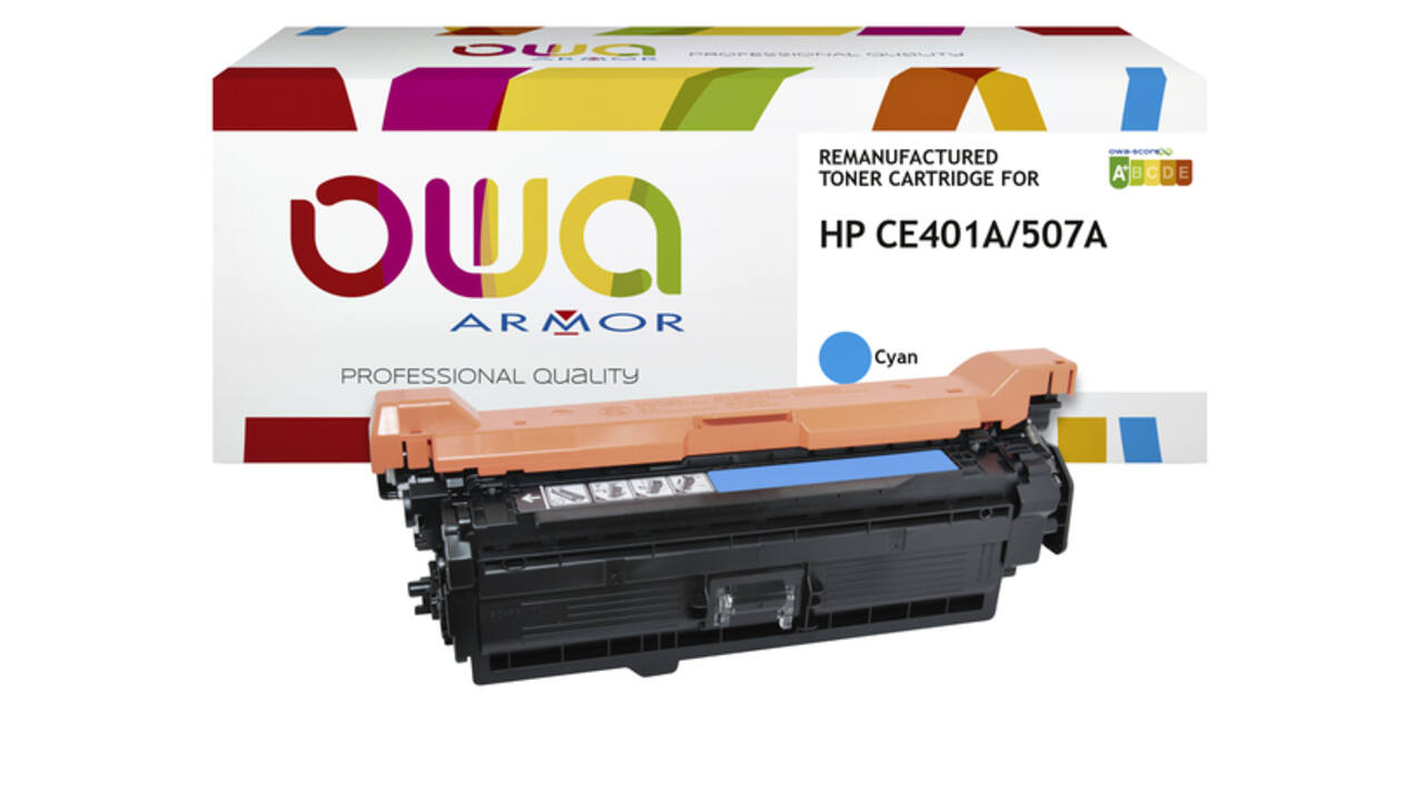 Tonercartridge OWA alternatief tbv HP CE401A blauw