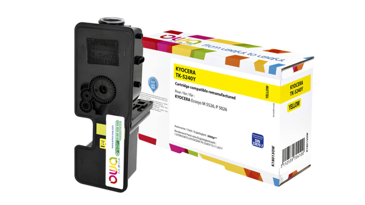 Toner OWA alternatief tbv Kyocera TK-5240Y geel