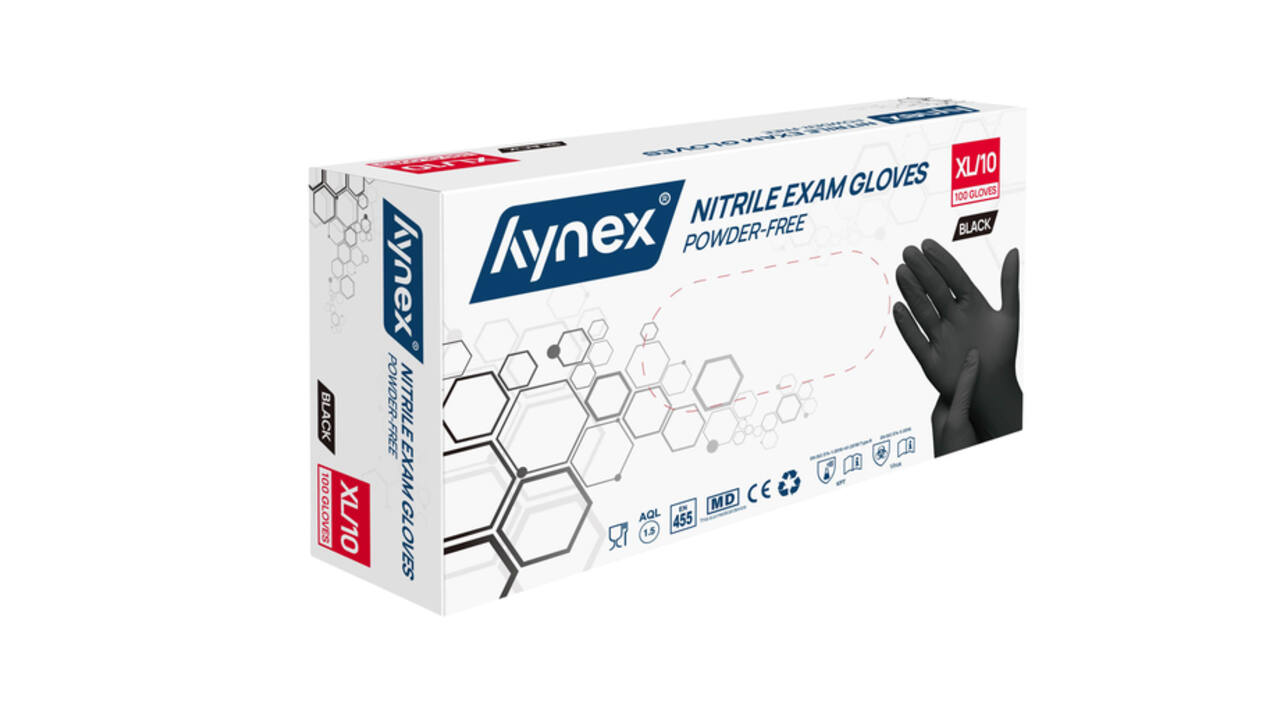 Handschoen Hynex nitril XL zwart 3.5g pak à 100 stuks