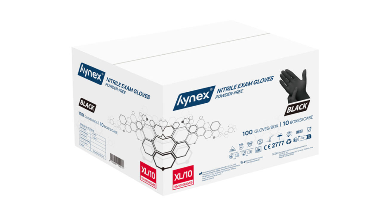 Handschoen Hynex nitril XL zwart 3.5g pak à 100 stuks