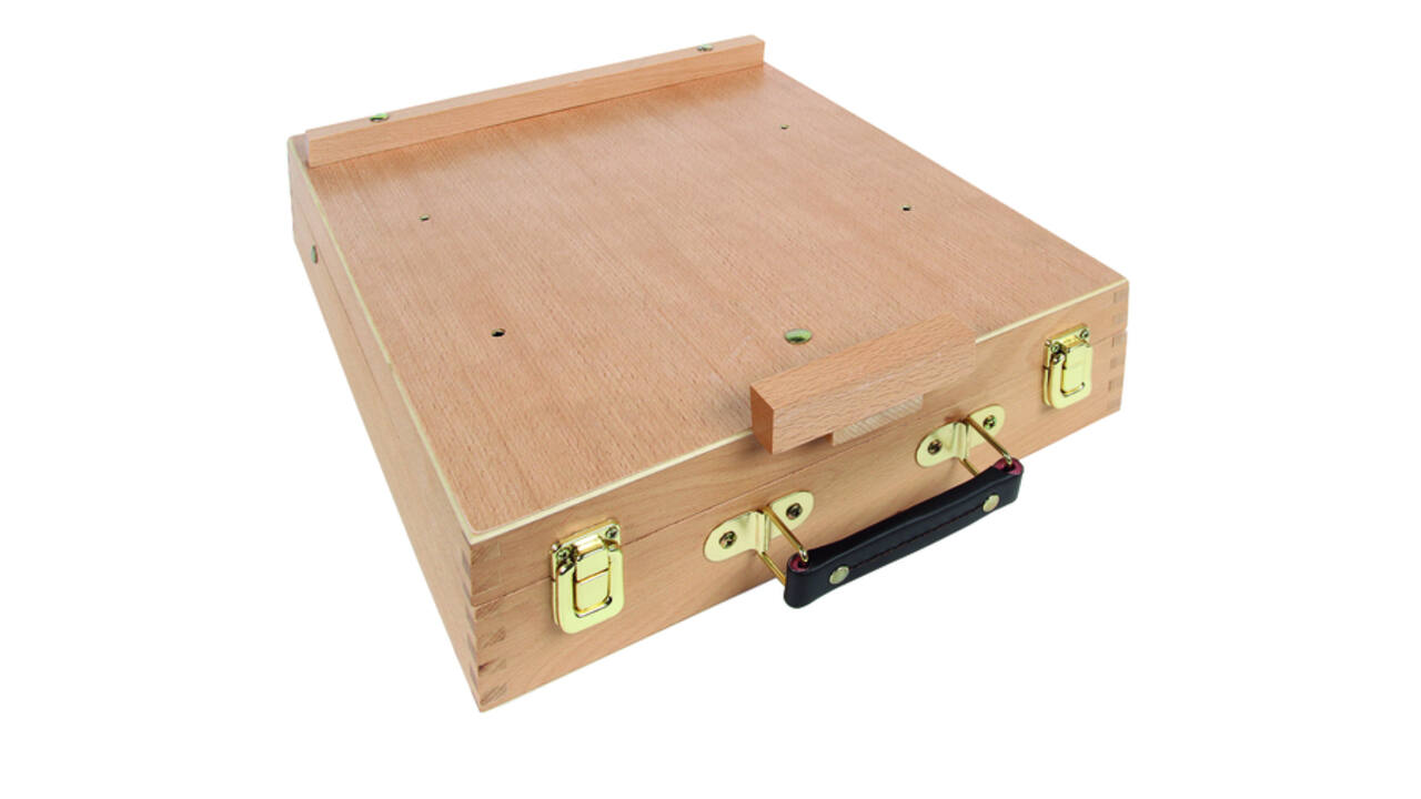 Kist ezel Conda hout 42x33x8.5cm