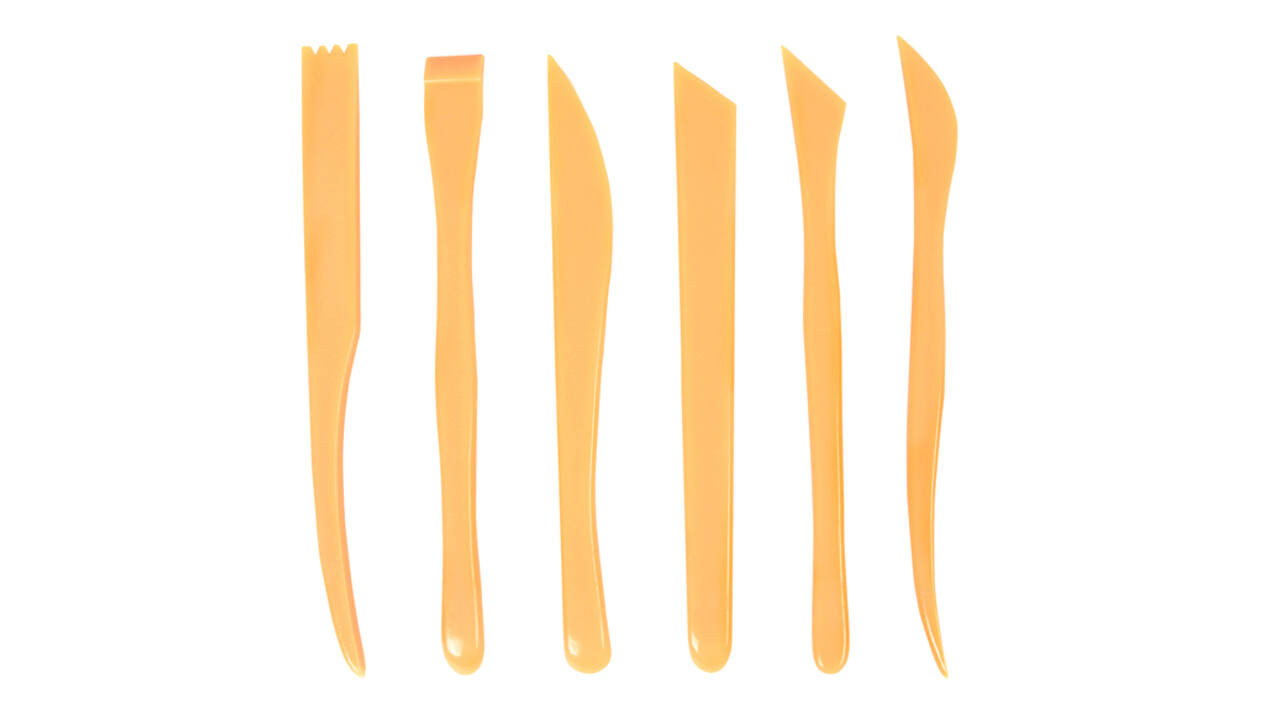 Boetseerspatel Conda set à 6 stuks 20 cm plastic