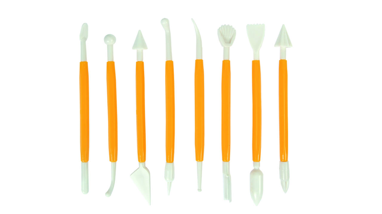 Boetseerspatel Conda set à 8 stuks 15 cm plastic