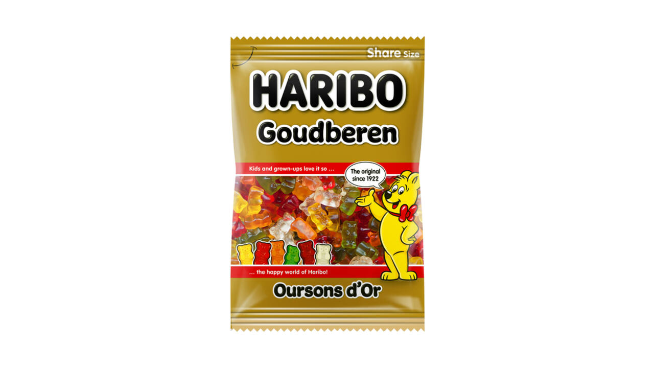 Snoep Haribo Goudbeertjes zak 250gr