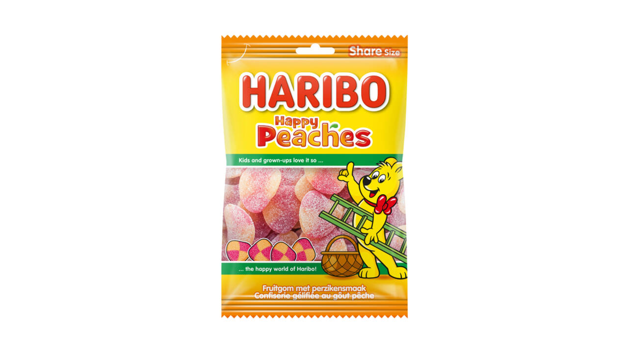 Snoep Haribo Perziken zak 250gr