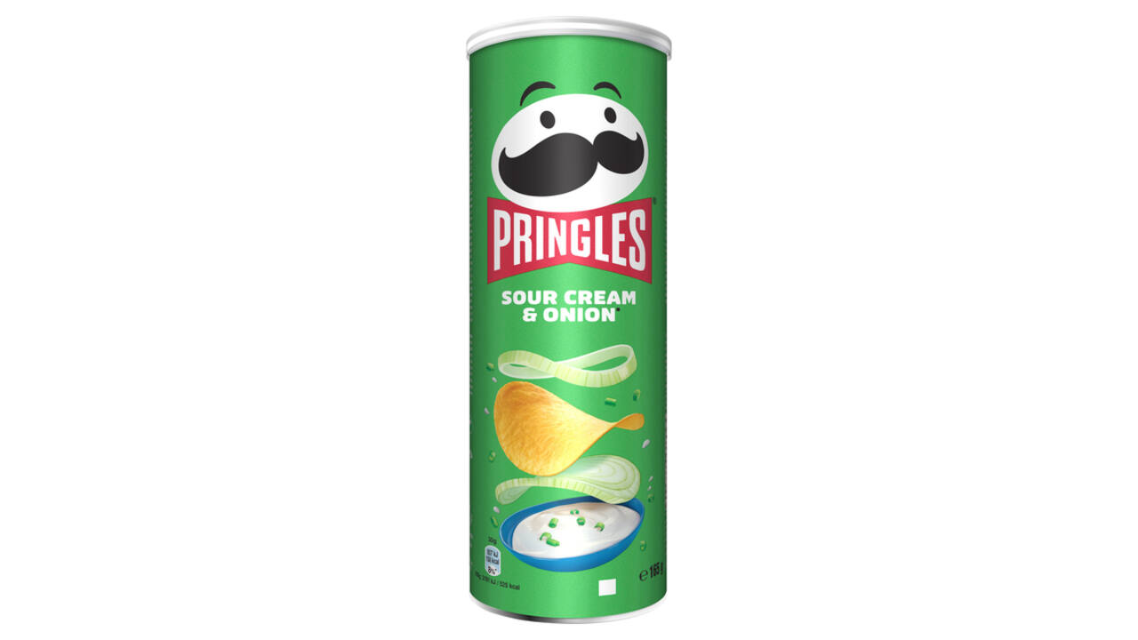 Chips Pringles sour cream onion 165gr