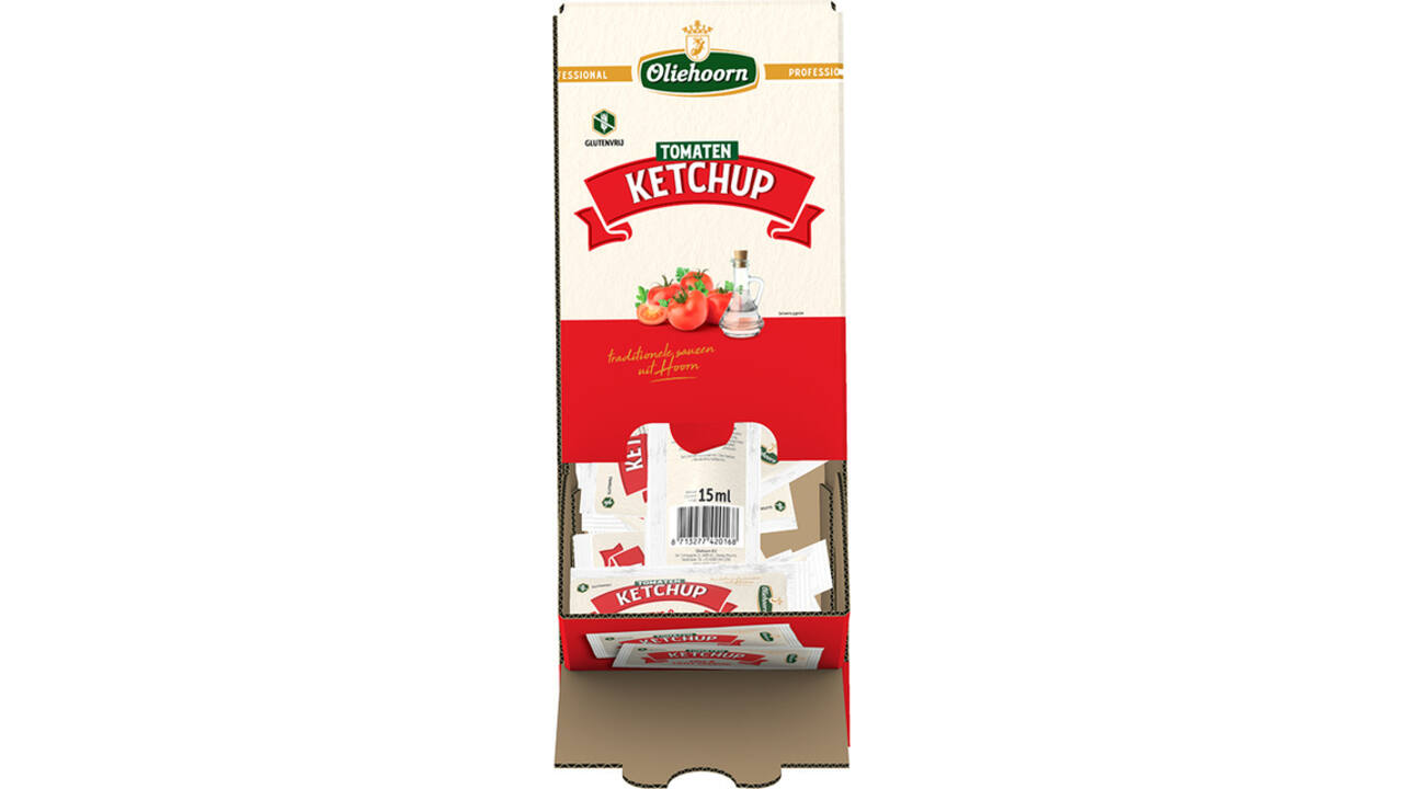 Tomatenketchup Oliehoorn sachet 150x15ml 150 stuks