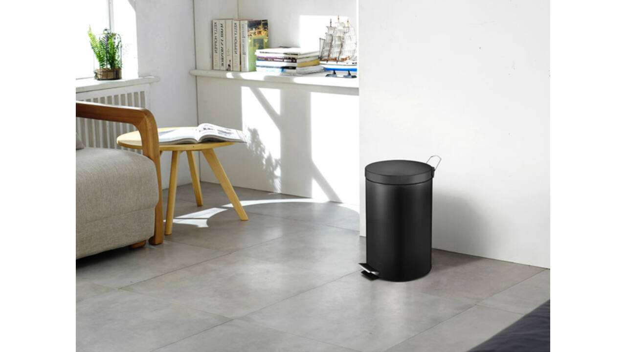 Pedaalemmer Vepa Bins 12 liter zwart
