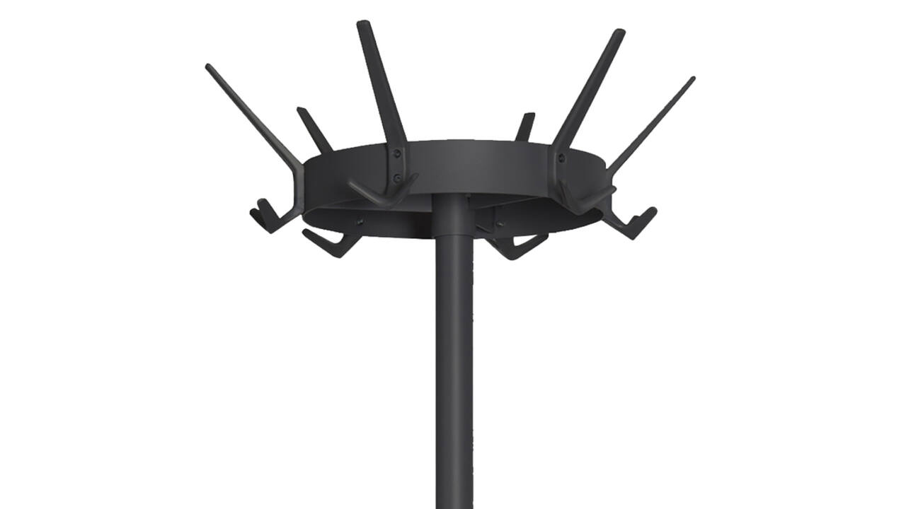 Kapstok Vepa Bins Crown 18 haken staand zwart