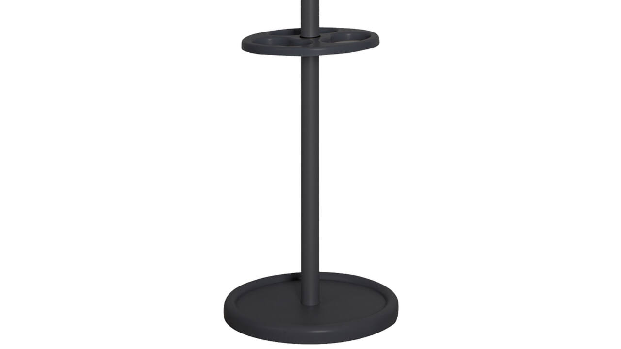 Kapstok Vepa Bins Crown 18 haken staand zwart