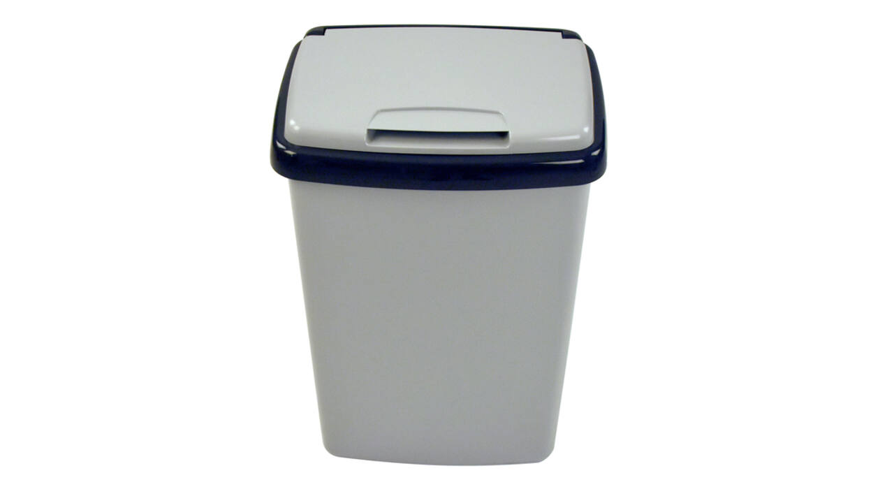 Afvalbak Vepa Bins bekerinzet 5-gaats 50 liter grijs